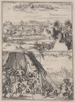 KG 06624
          <br/>
          'Blockade van Mongatz'/ 'Grave Tekely wert gevangen'
          <br/>
          <em>Hooghe, Romeyn de (1645-1708)</em>